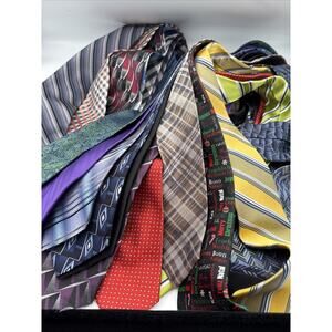 22 Pcs Neckties Lot Good Mix Wear Geometric Christmas Color Business
